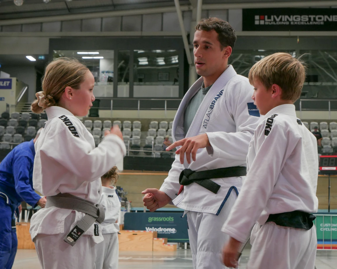 Jeremy coaching kids class